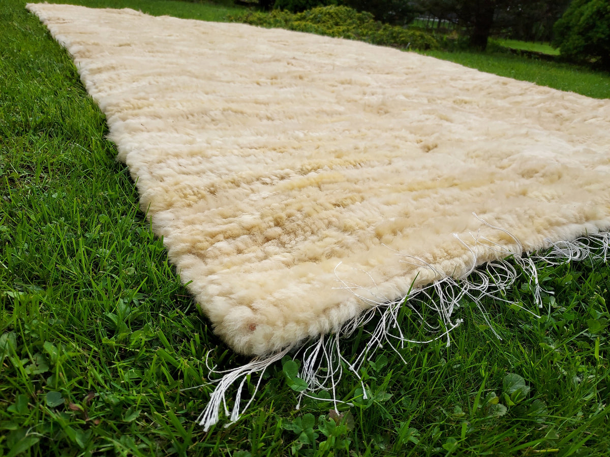 Natural Leather Wool Carpet 300x200 Sheepskin Carpet XXXL Color multicolor