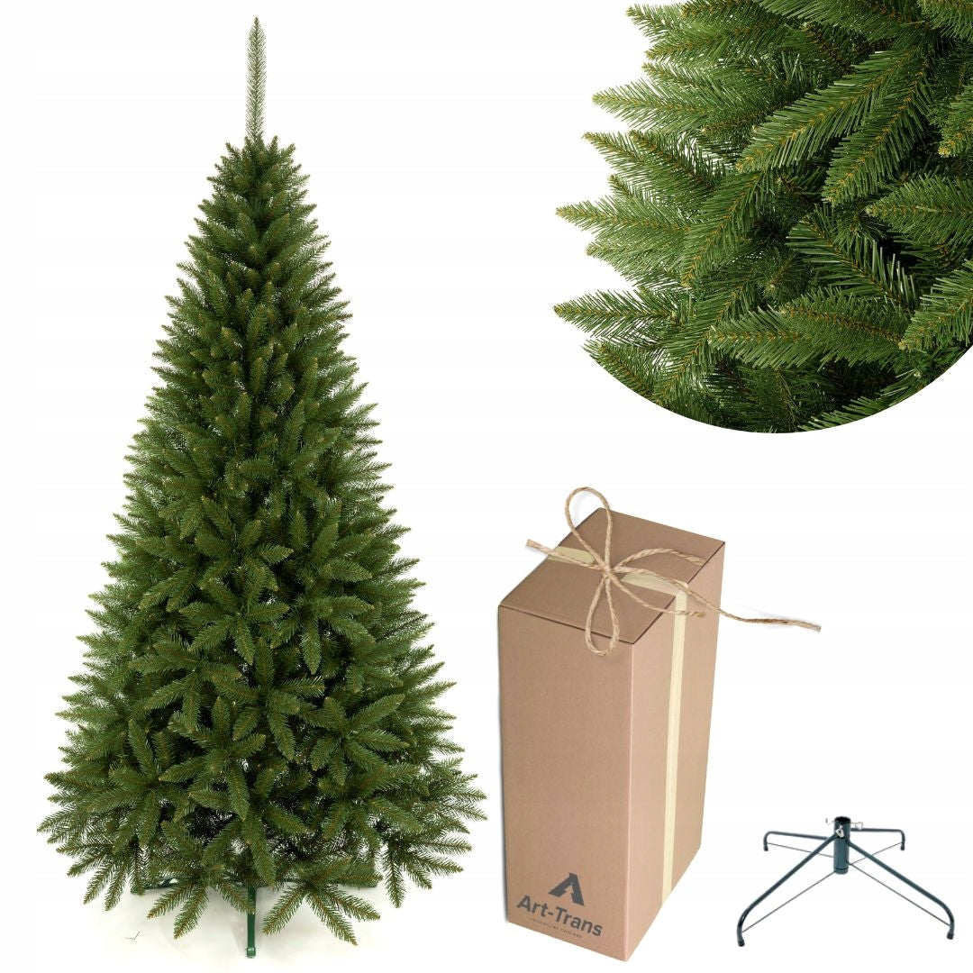 Natural artificial Christmas tree CAUCASIAN SPRUCE PVC 250 cm + stand