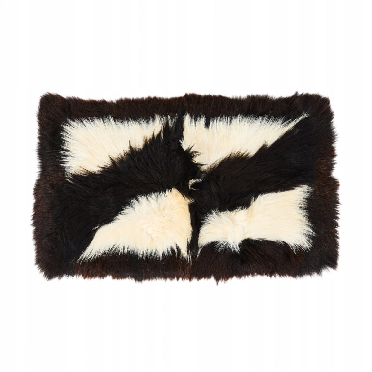 Natural fur carpet "SHAGGY" 90x160 CM FLUFFY SOFT FOR LIVING ROOM