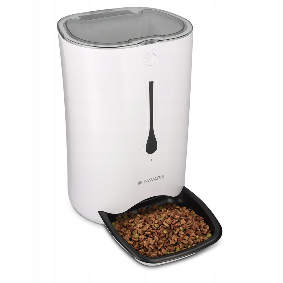 Navaris Automatic Feeder Food Dispenser WHITE Packaging status original