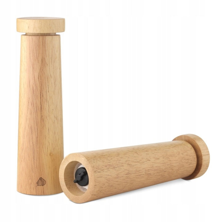 Navaris Salt Pepper Mills Set 2pcs Ceramic Wood Brown Brand Navaris