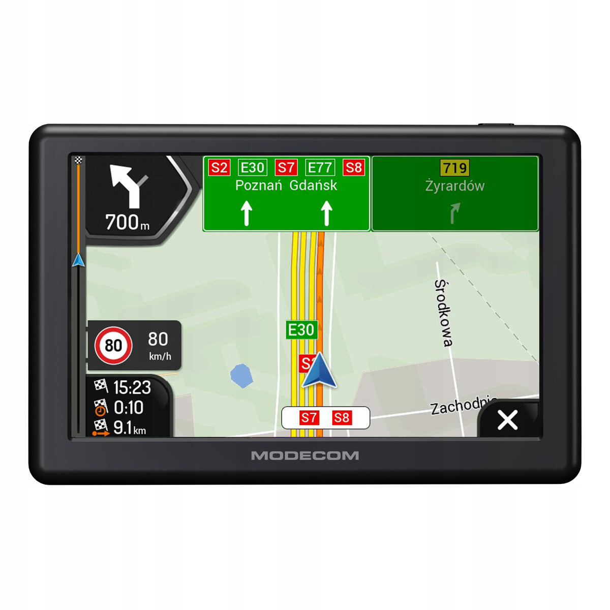 Navigation Modecom NAV-FREEWAYCX50-IGO-EU 5" Manufacturer code NAV-FREEWAYCX50-IGO-EU