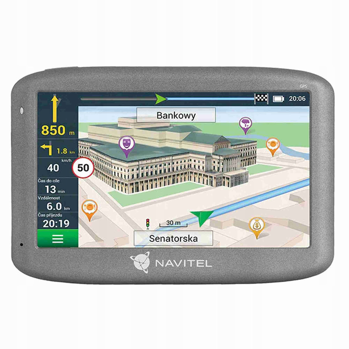 Navigation Navitel E505 Magnetic 5" 8GB Lane Assistant Mini-USB Manufacturer code E505