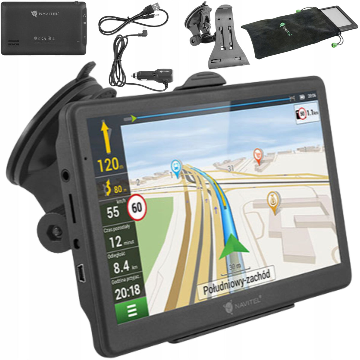 Navigation Navitel MS700 - 7 inches, Offline Maps, Speed Cameras, Truck Routes