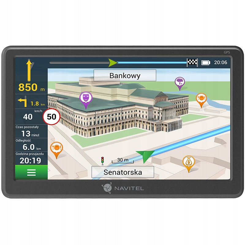 Navitel E707 Magnetic GPS Car Navigation Europe Live - Zielona Góra Manufacturer code E707 MAGNETIC