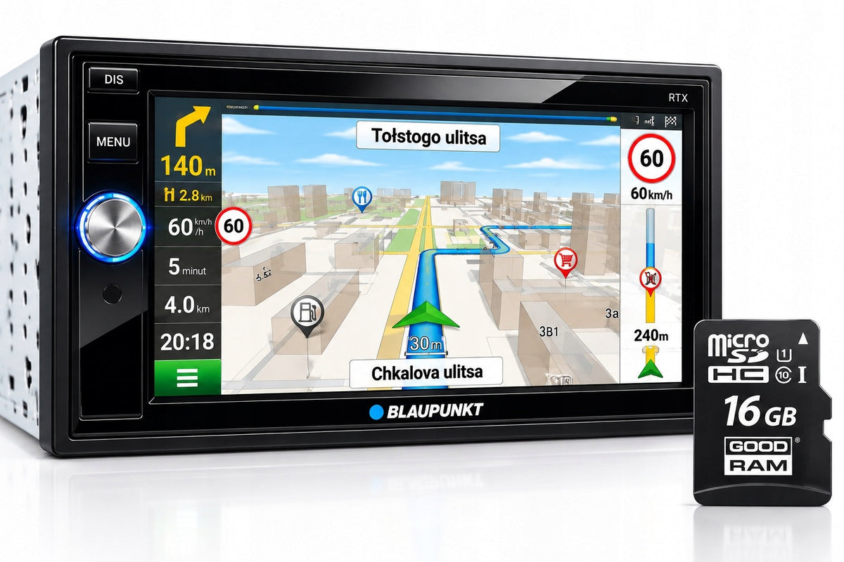 Navitel MAP for car radio with Windows micro SD card
