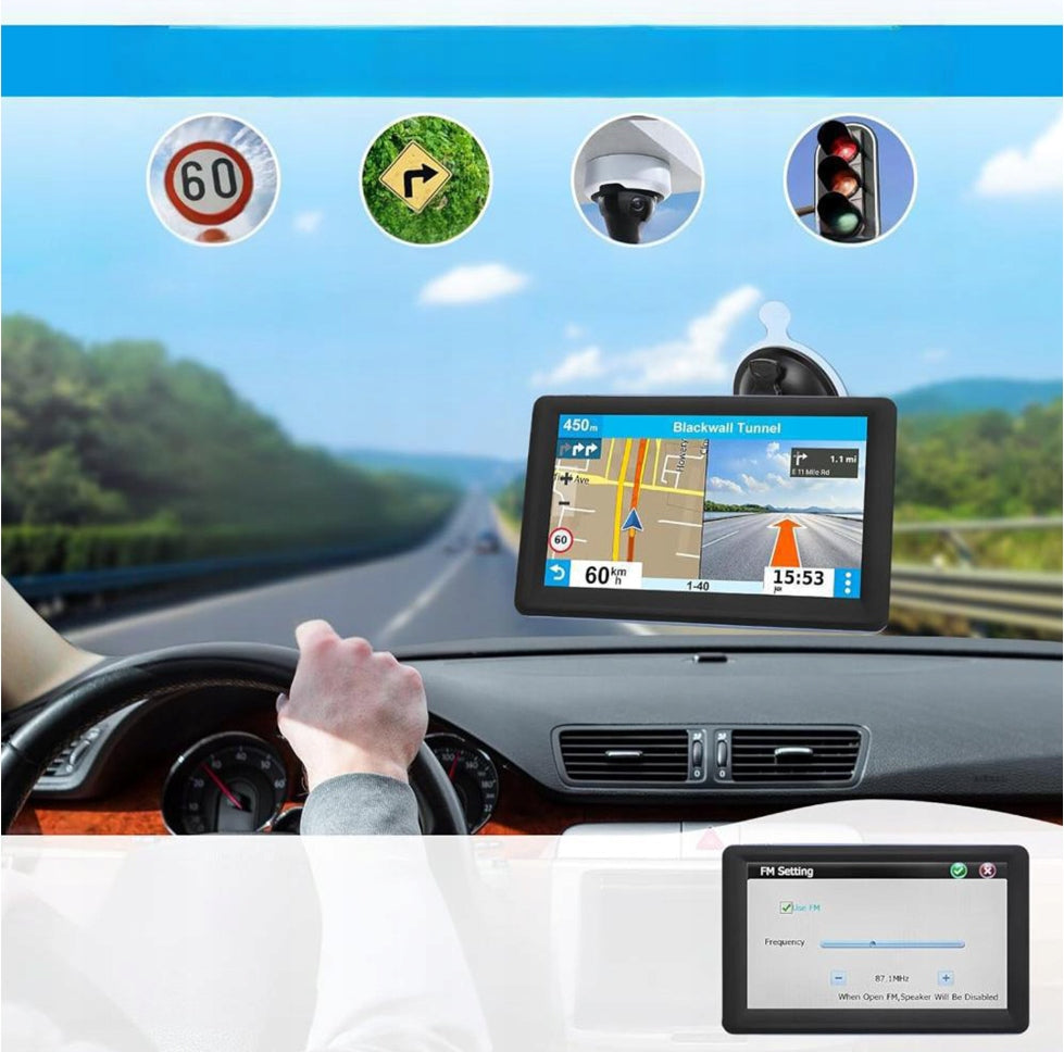 Nawigacja GPS dla ciężarówek Truck 7" 16GB – Europa, szybka lokalizacja Manufacturer code QPLOVE