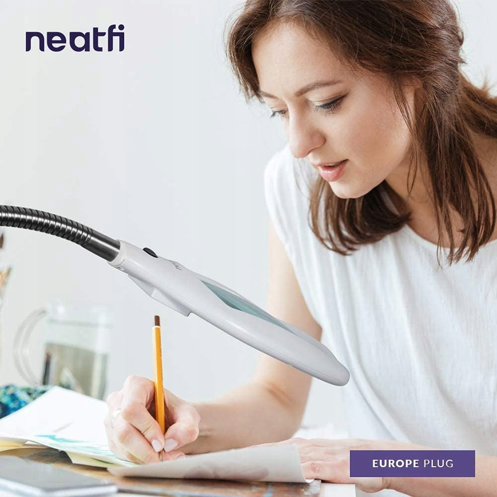 Neatfi Elite HD Bifocal Super LED Floor Lamp, Magnification Lenses Power supply mains