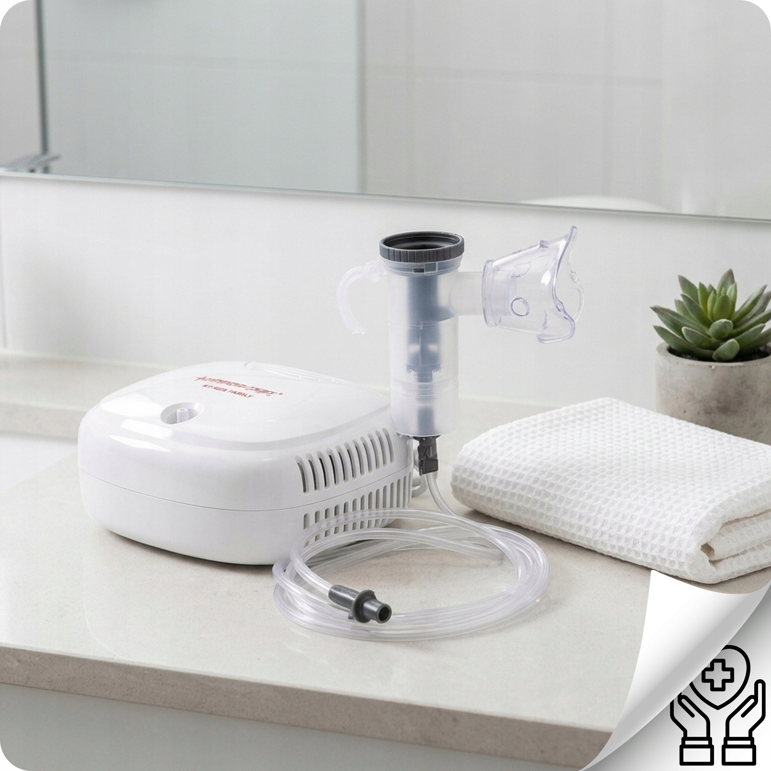 Nebulizer Inhaler For Children and Adults Quiet Piston Lightweight 2 Masks Medical device yes