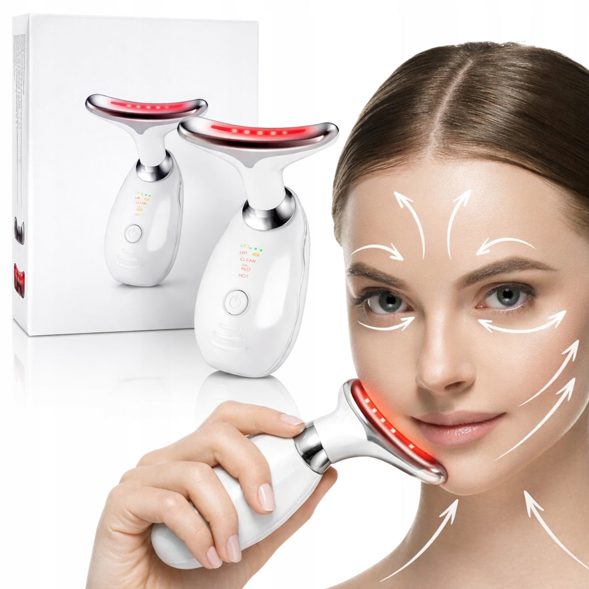Neck Face Massager Sonic Lifting for Firming EMS Vibration