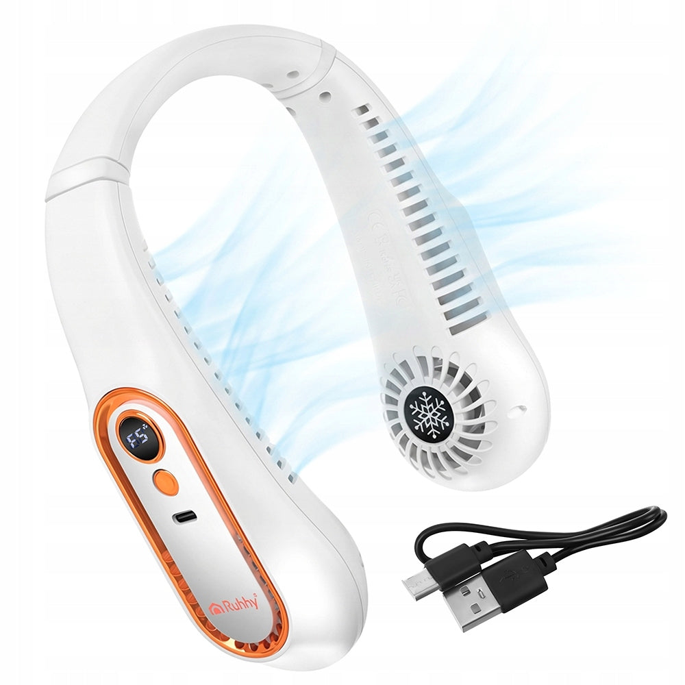 Neck Fan Mini Windmill Portable Wireless Cooling USB-C