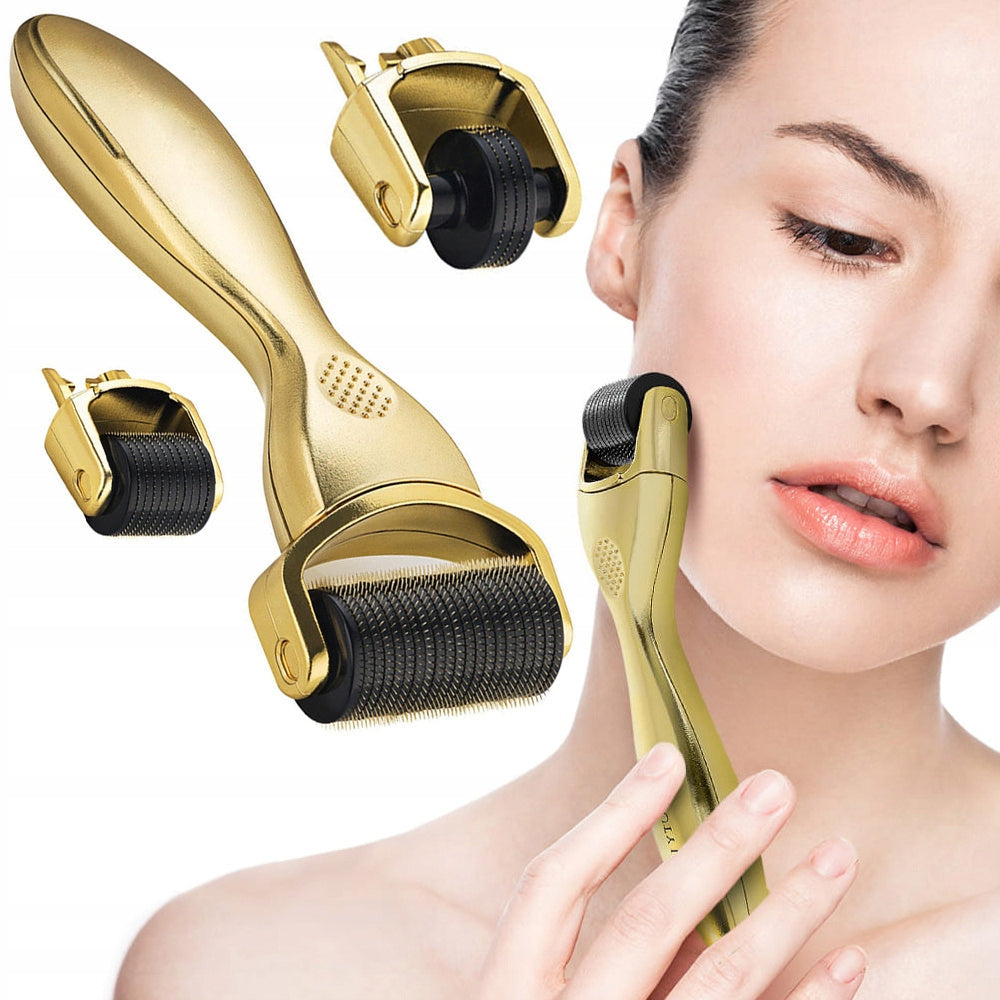 Needle Mesotherapy Face Massager Roller 3in1