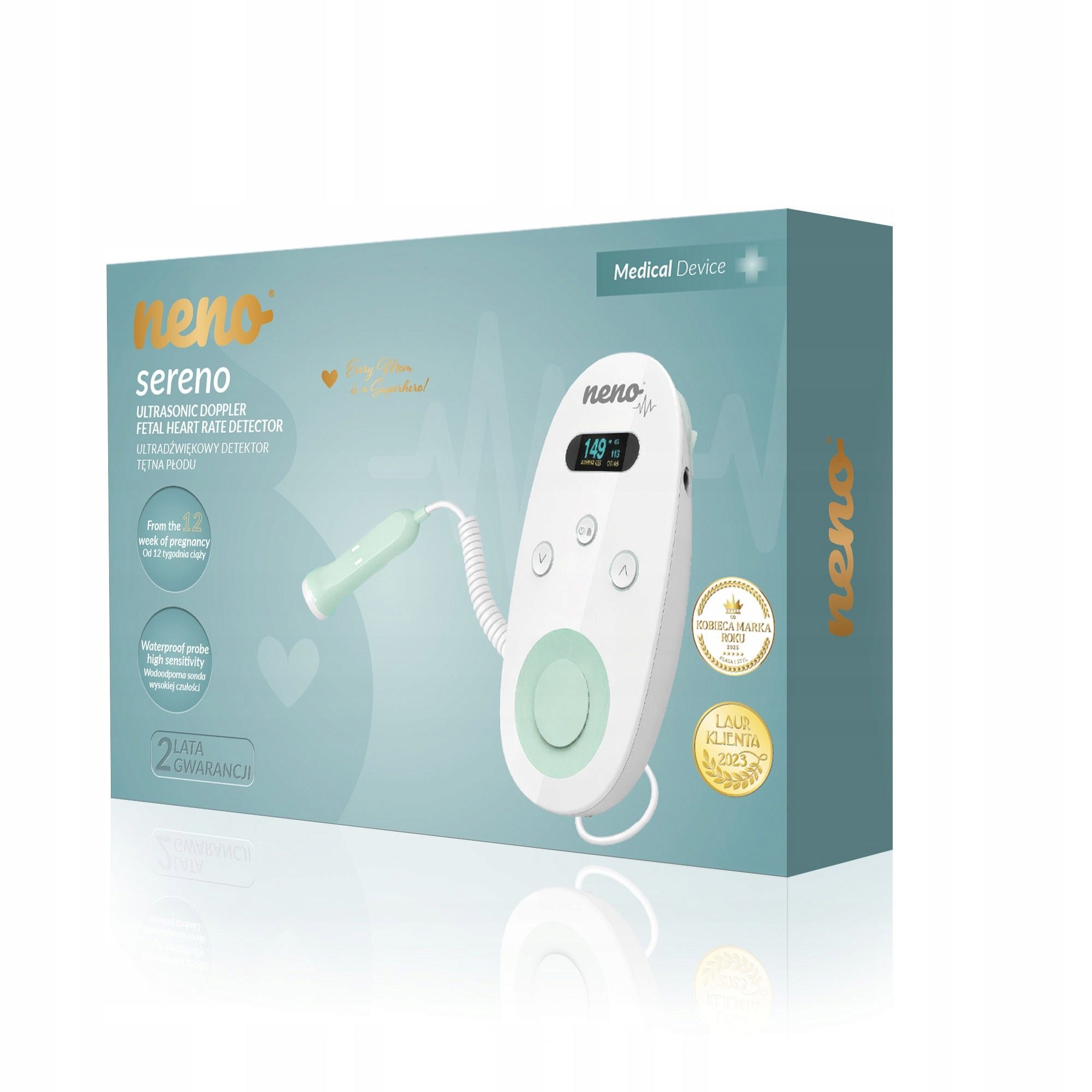 Neno Ultrasonic fetal heart rate detector Sereno