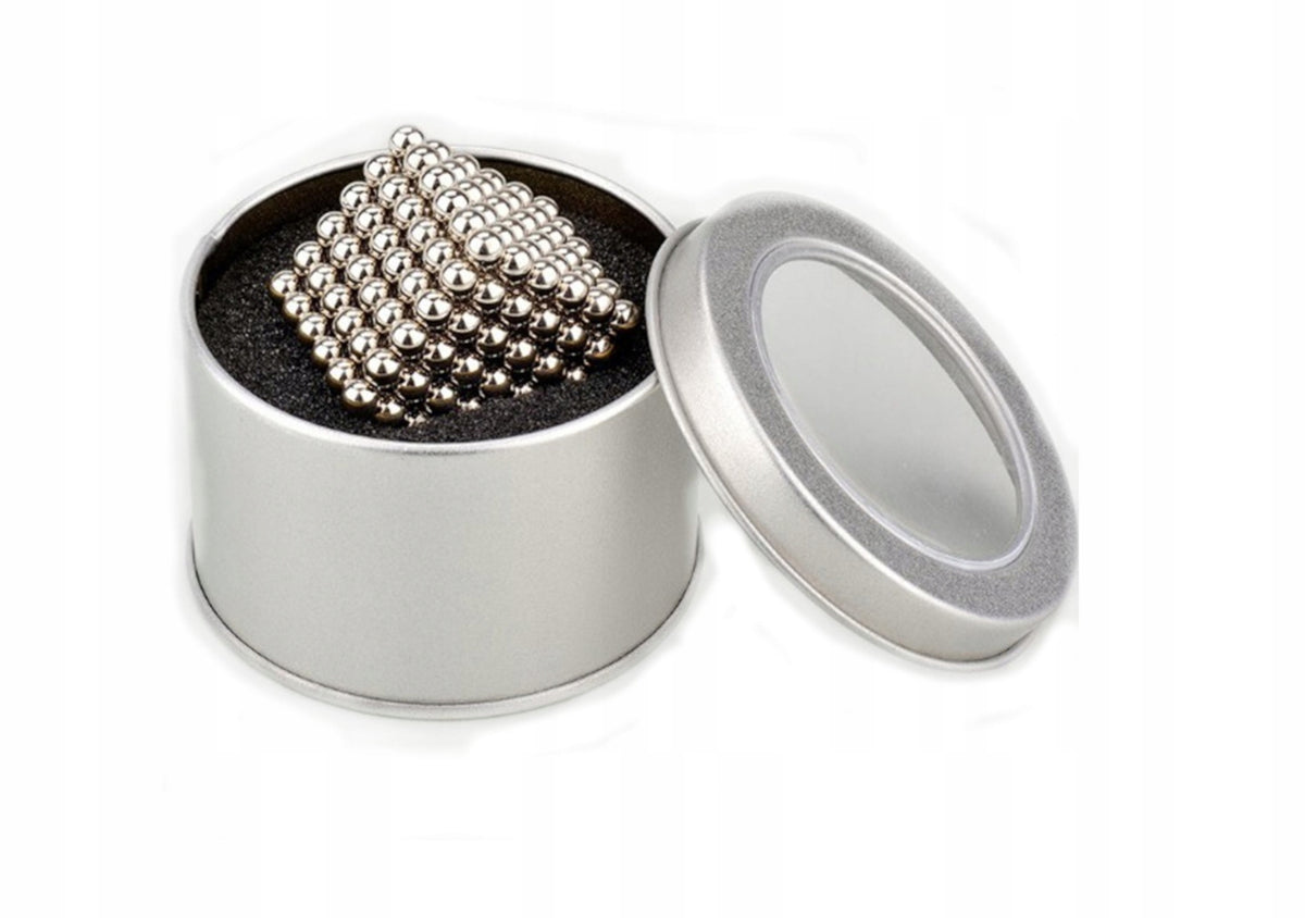 Neocube Magnetic Blocks 3D Balls 216 5mm Box Magnetic Toy Silver