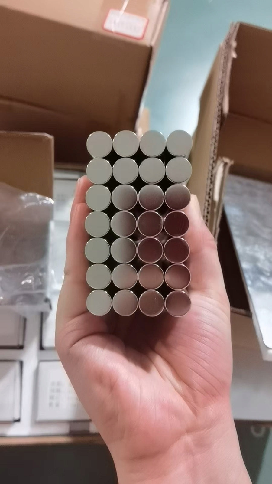 Neodymium magnet N52 10x2 mm strong round 200 pcs DIY application Packaging status original