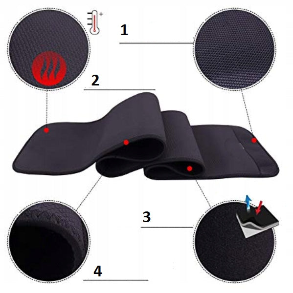 Neoprene slimming belt with 130/28 cm guarantee Brand Flex4fit