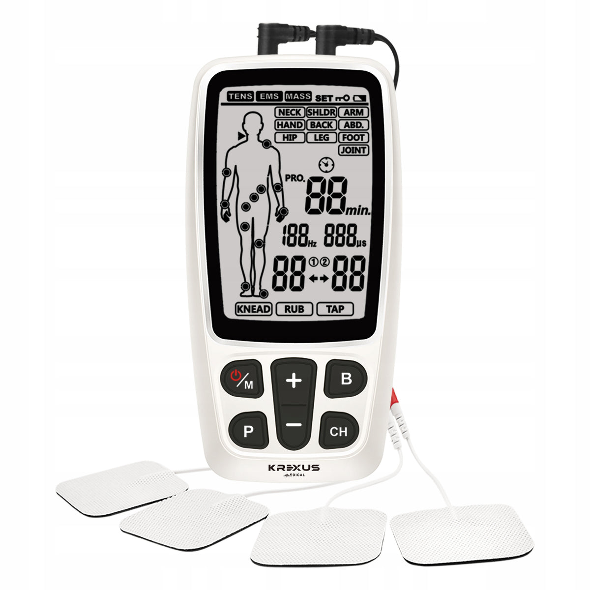 Nerve Muscle Electrostimulator TENS EMS Massage Krexus EX9178 Medical