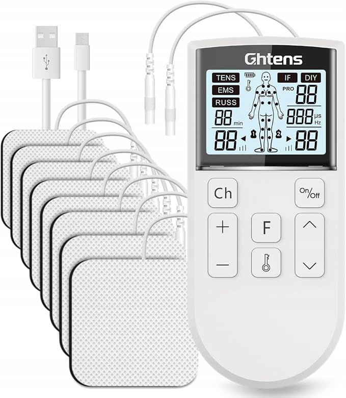 Nerve Muscle Electrostimulator TENS LCD SCREEN LIGHT GHTENS EMS 80 MODES