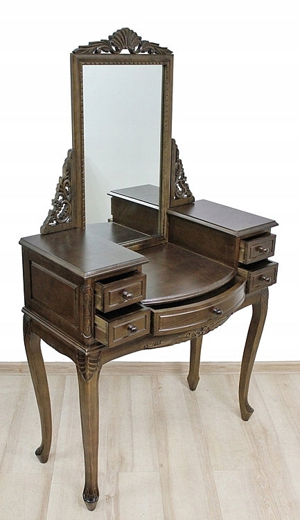 New Carved Classic Dressing Table Mirror Color Walnut Manufacturer code 154093