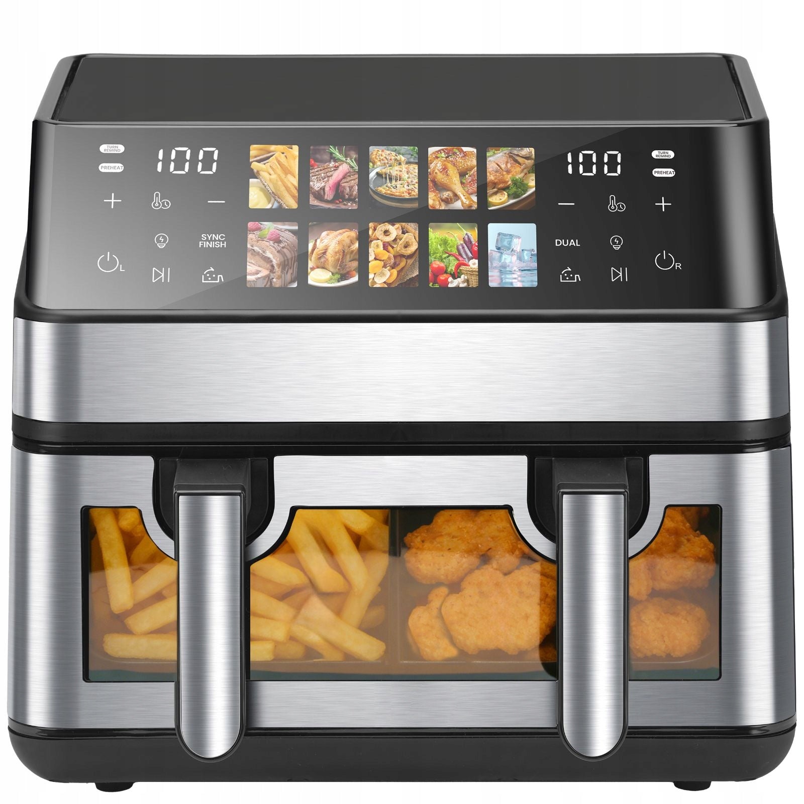 New Style Two Chamber Fat Free Fryer With Window 10 Programs Model T5198P474895-1