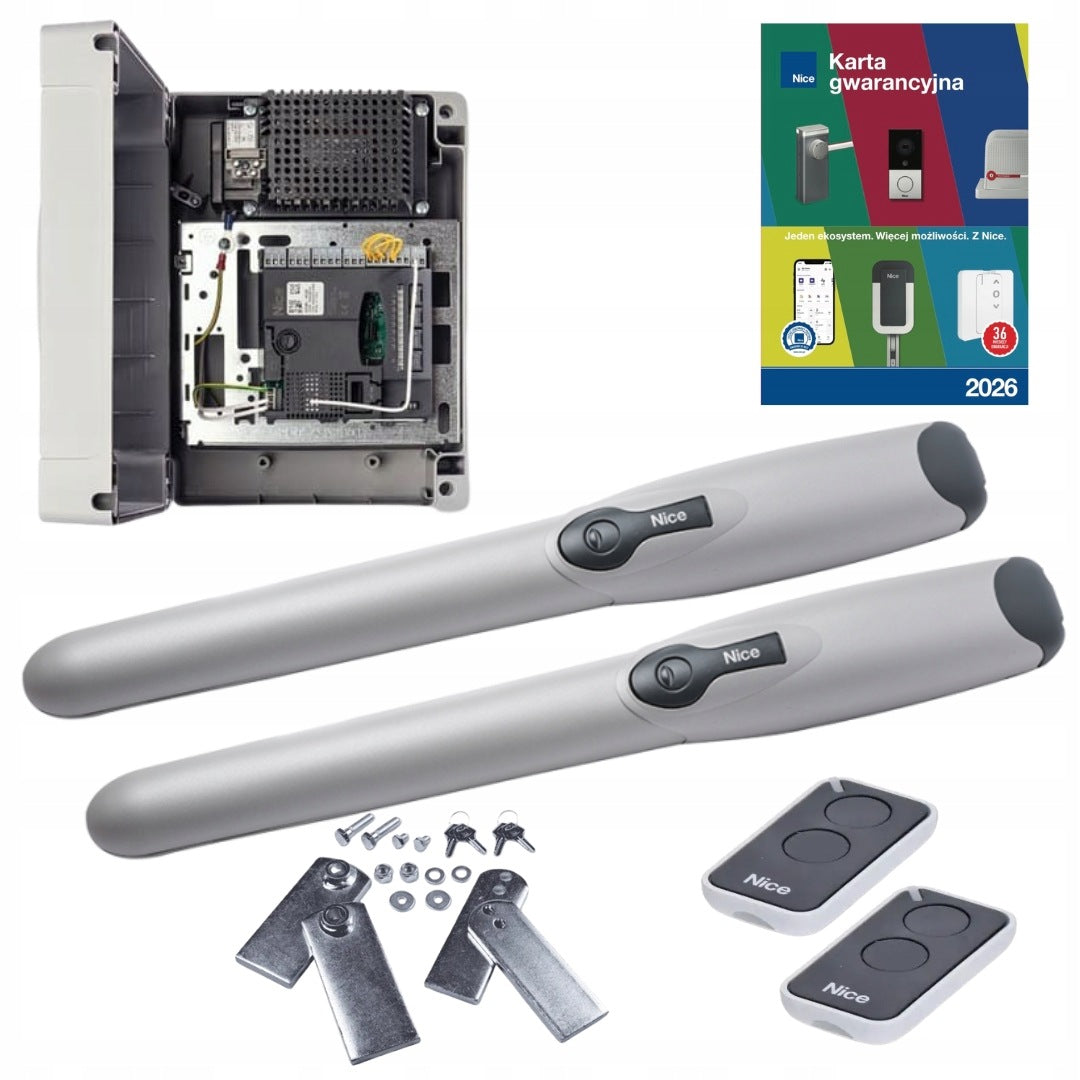 Nice WINGO 2024 automation set for swing gate 2m 2x remote control INTI2