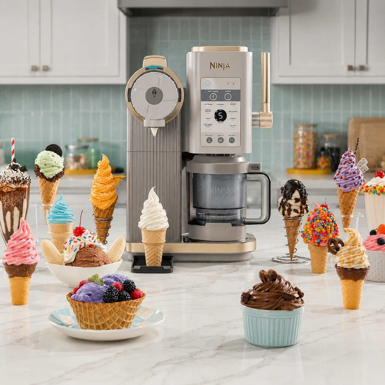 Ninja CREAMi Scoop & Swirl - Creamy Ice Cream, Sorbets & Protein Desserts Manufacturer code Ninja Creami Scoop & Swirl