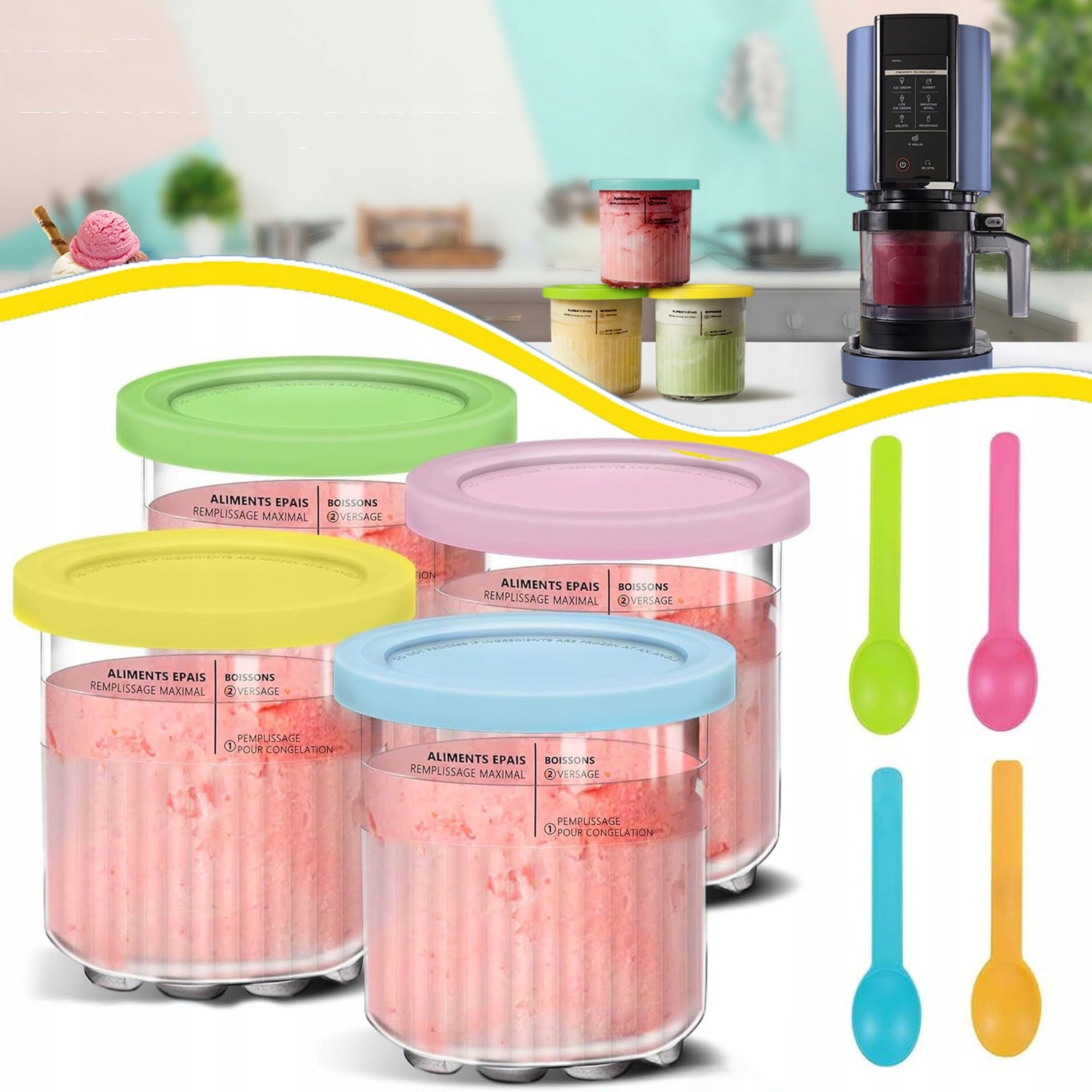 Ninja NC500 NC501 Ice Cream Containers Ice Cream Container