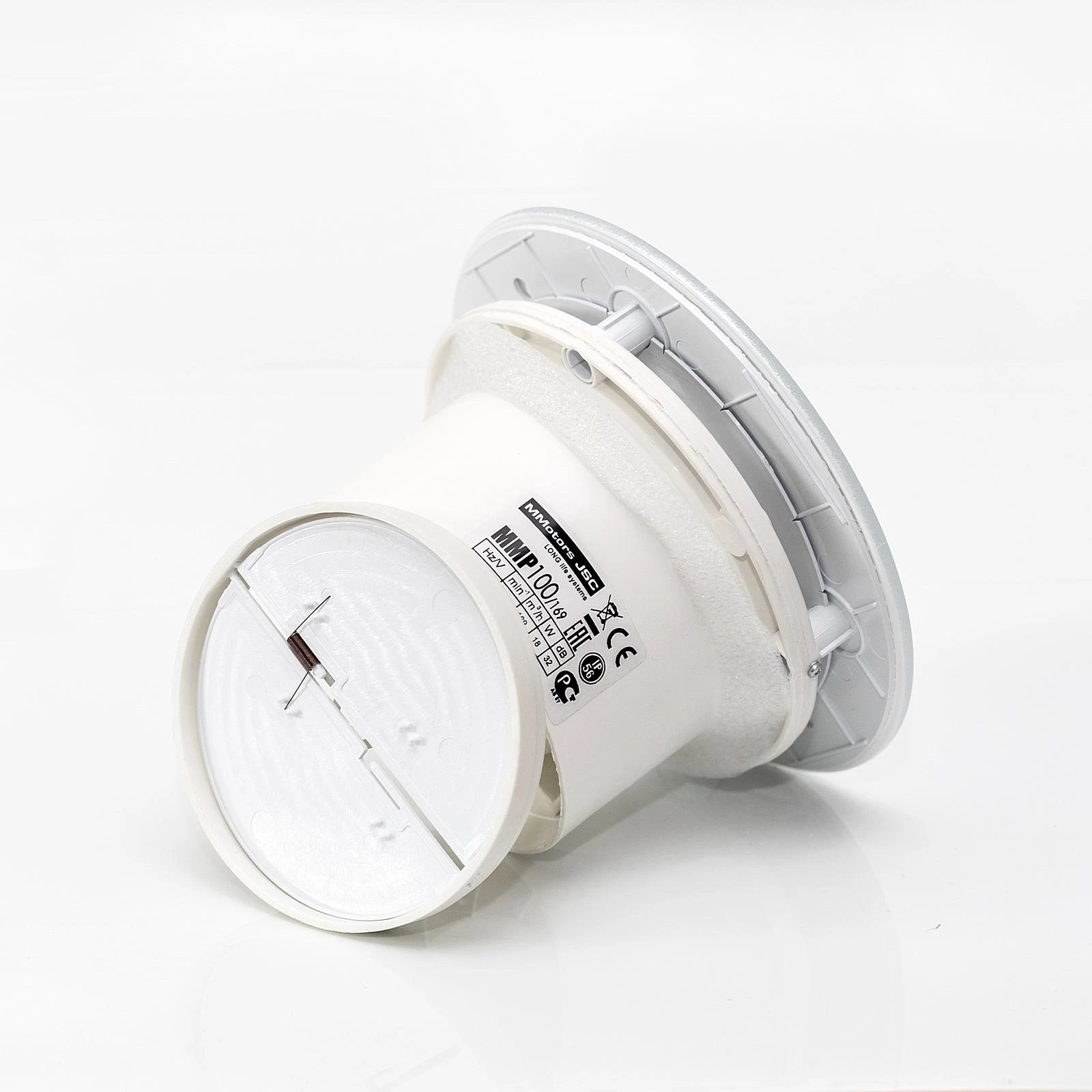 Noiseless glass round bathroom fan hygrosta Ø100mm flash eco Brand no brand