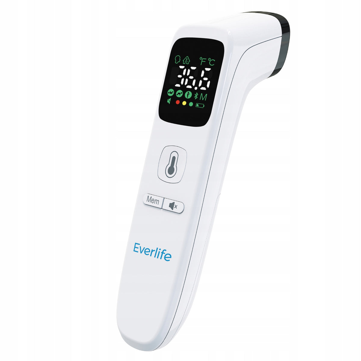 Non-Contact Thermometer Everlife Medical 1s Fever Alarm Case Batteries Medical device yes