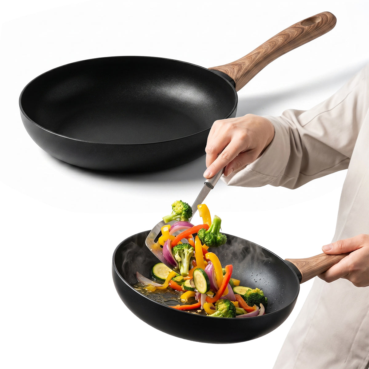 Non-STICK frying pan Altom Design Natura 28 cm for induction and gas