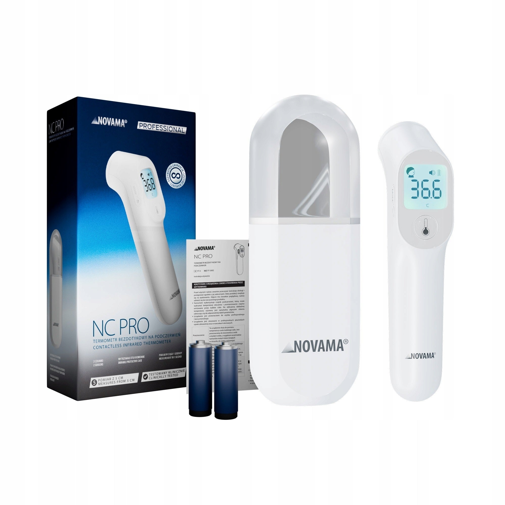 Non-contact electronic thermometer with distance sensor NOVAMA NC PRO