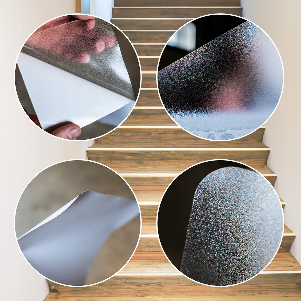 Non-slip PVC protective film stairs transparent 0,15mm ANY SIZE EAN (GTIN) 5903815450075