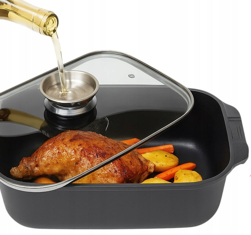 Non-stick Roasting Pan Galicja MISTRAL 7.2 L Manufacturer code garnek prostokątny aroma knob aluminium