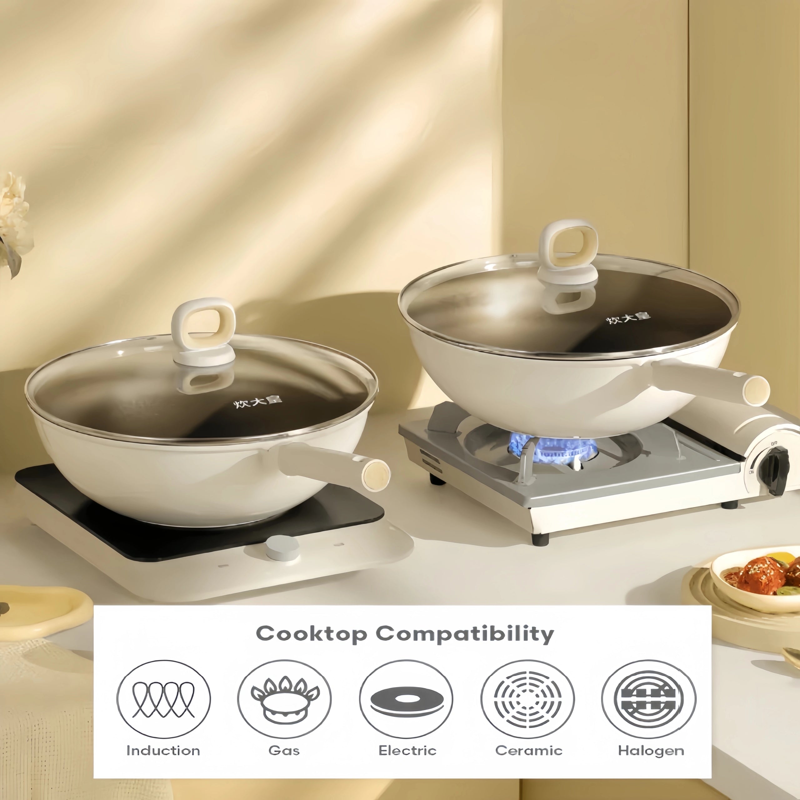 Non-stick frying pan Cooker King 26 cm with titanium coating, with lid Brand Cooker King