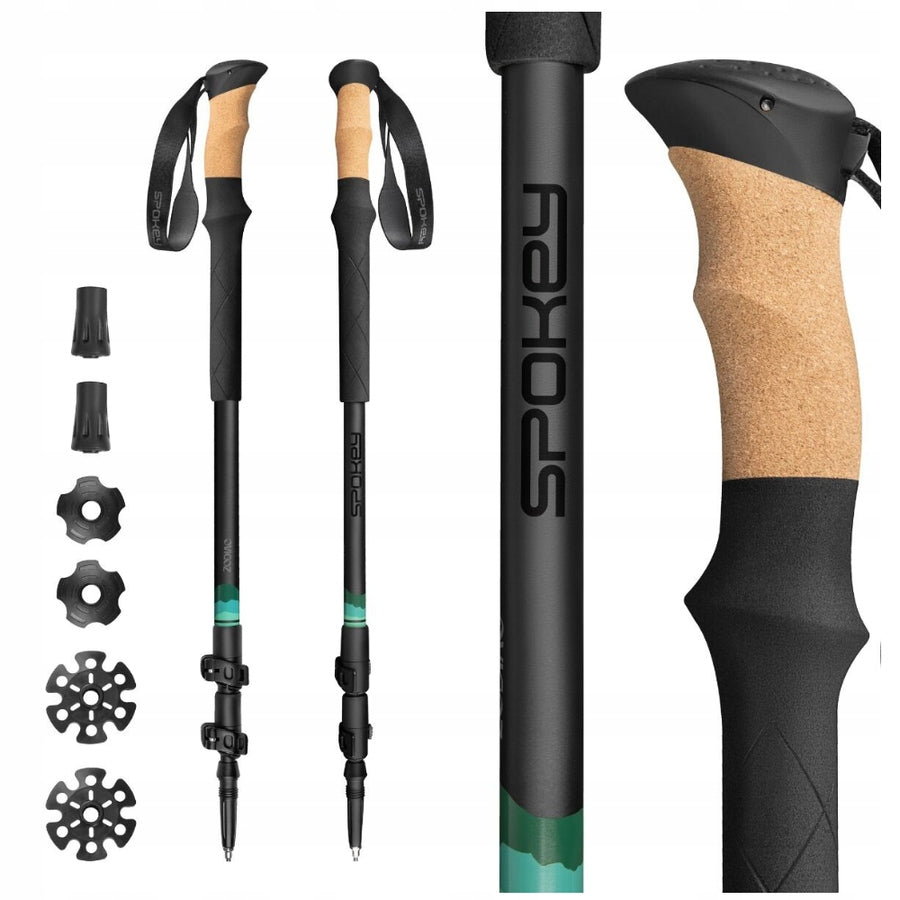 Nordic Walking Hiking Trekking poles 105-135 cm SPOKEY Brand Spokey