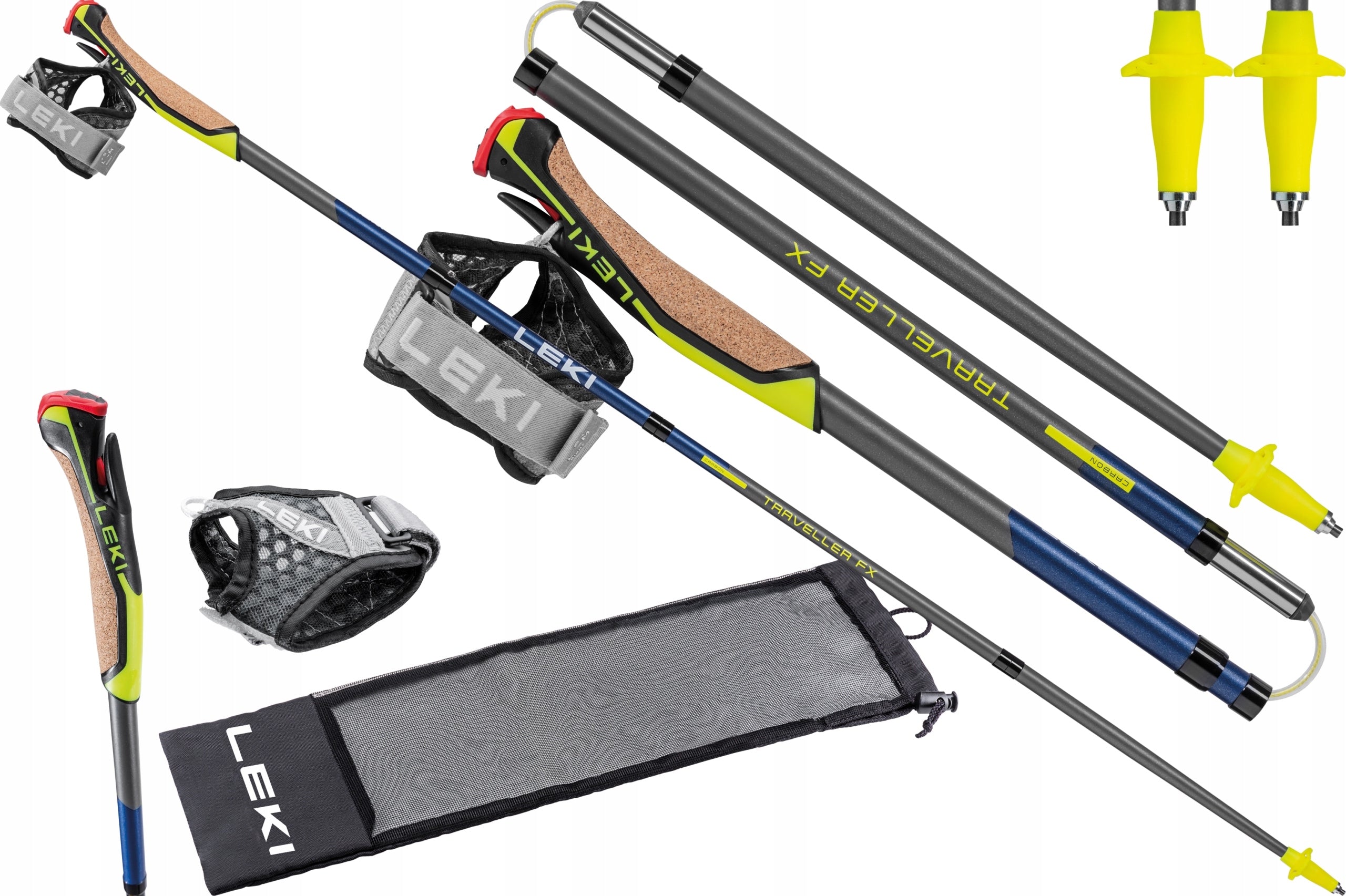 Nordic Walking Poles LEKI Traveller FXOne Carbon 115