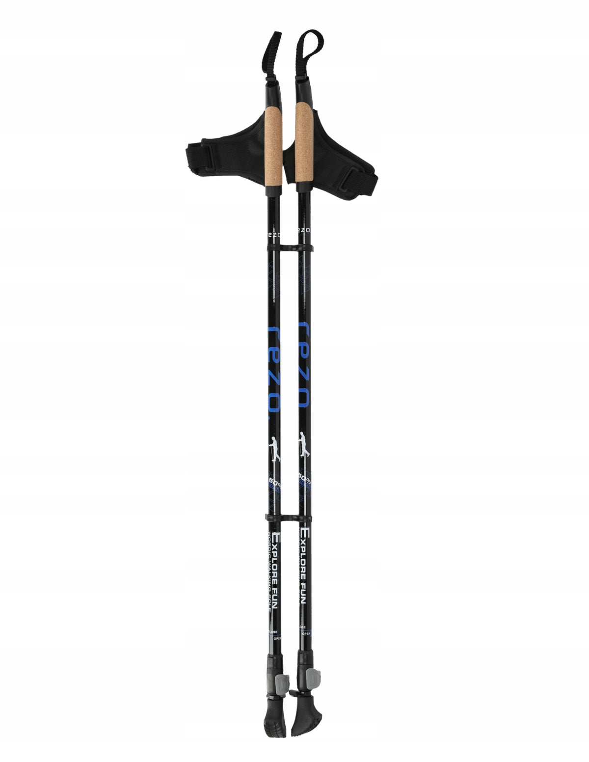 Nordic walking poles carbon 50% Rezo Nordic Black