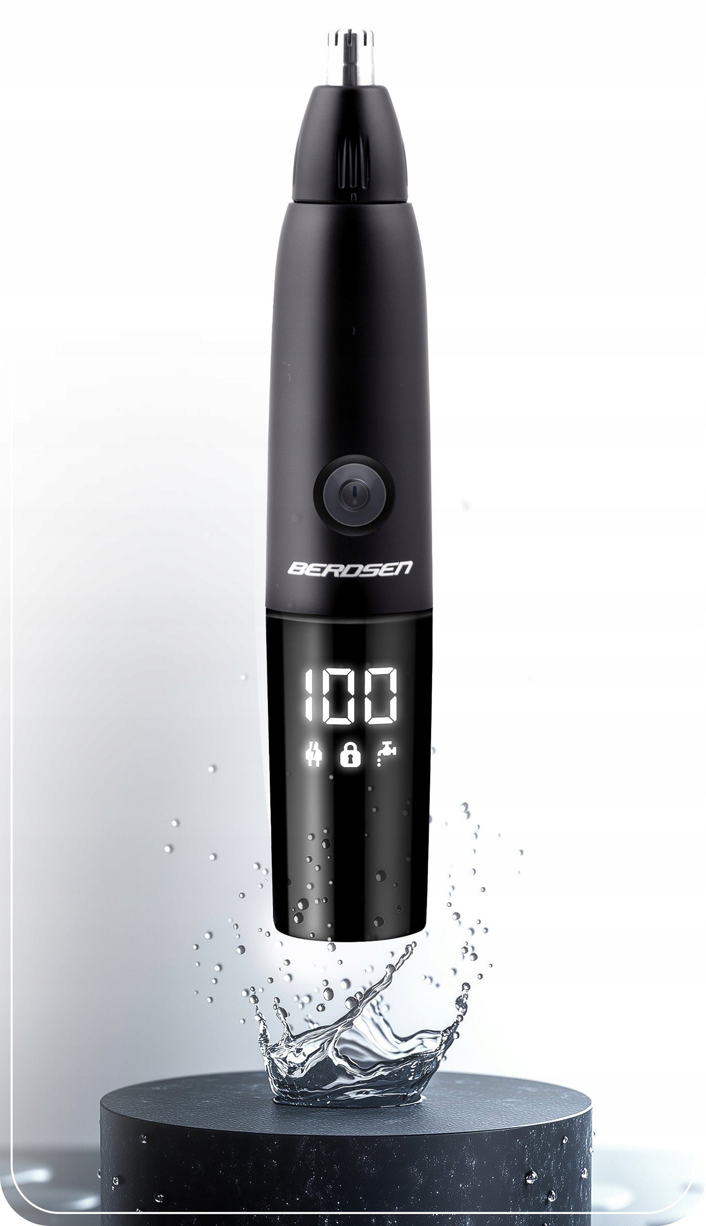 Nose and Ear Trimmer Precision Shaver 3in1 Black and Grey Berdsen Brand Berdsen