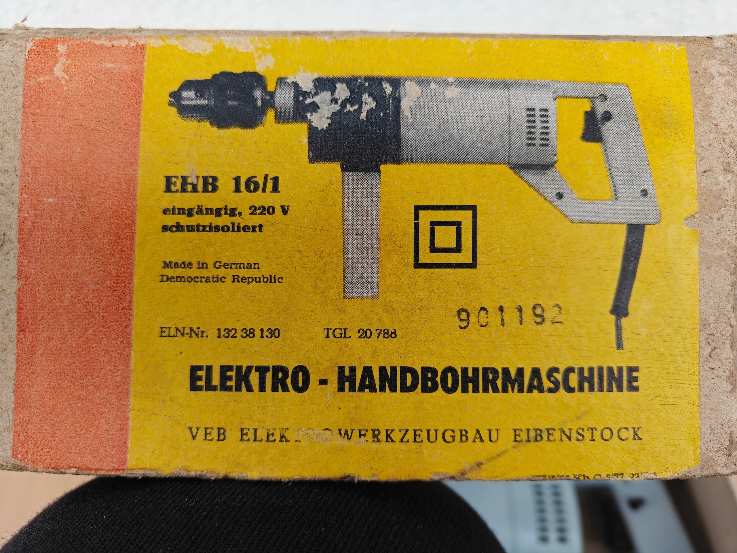 Nowa Niemiecka Wiertarka Wolnoobrotowa Eibenstock EHB 16/1 Made in Germany Manufacturer code 4026851007261