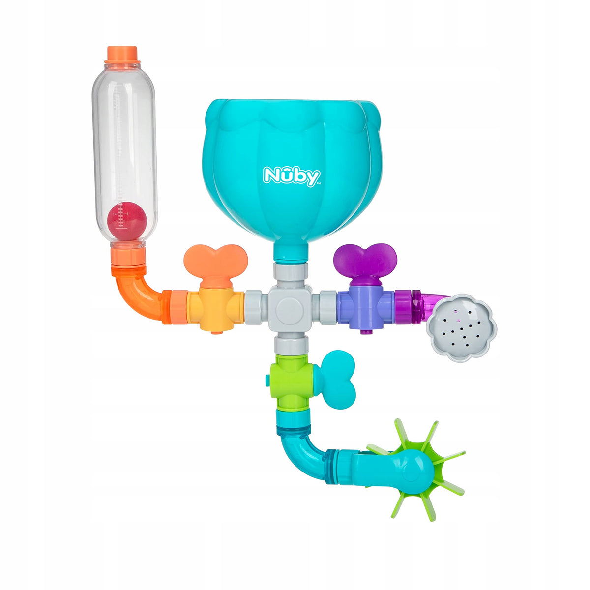 Nuby Wacky Water Works Pipes Bath Toy for 3 Year Olds