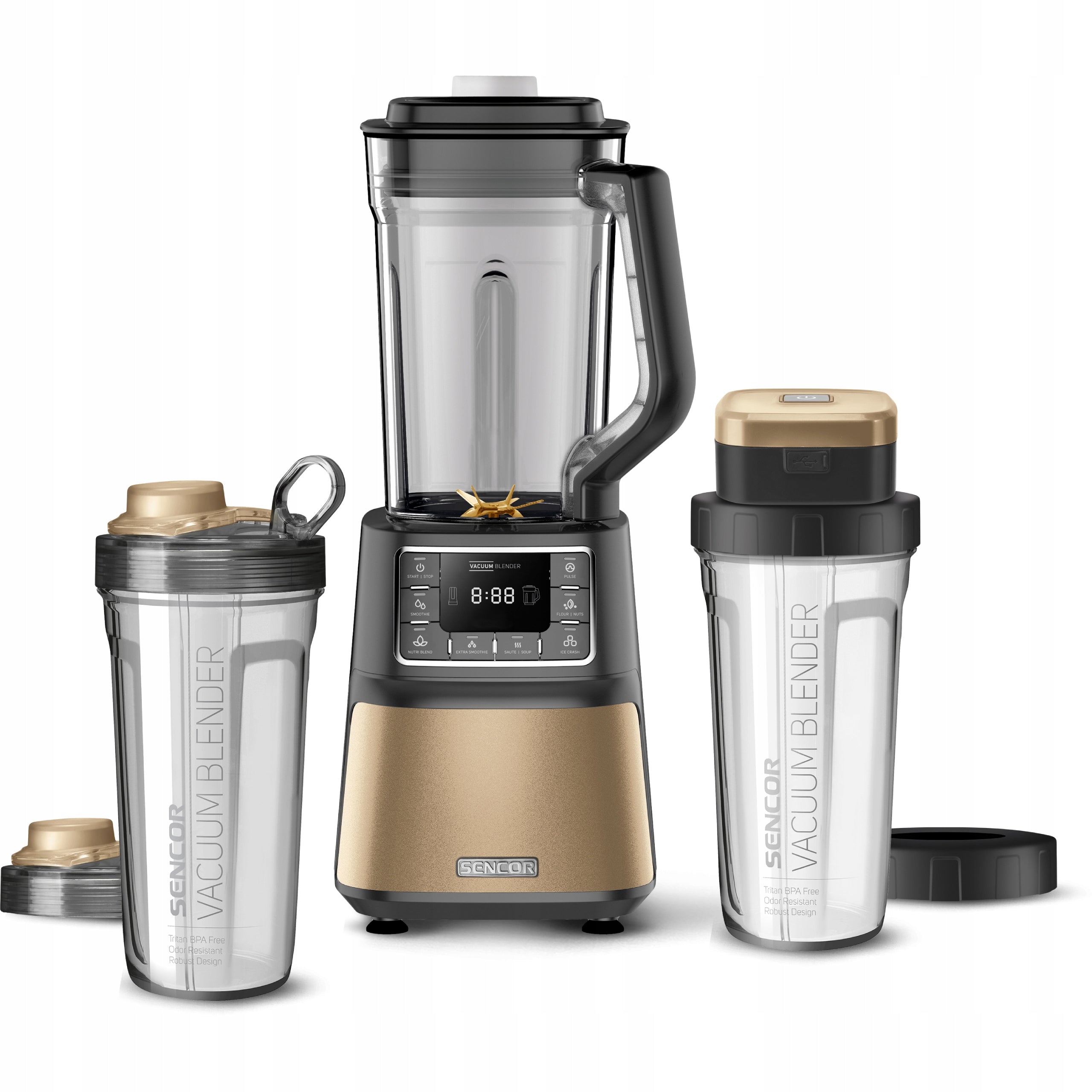 Nutri Vacuum Blender CUP BLENDER 1500W Champagne Sencor 7877CH Brand Sencor