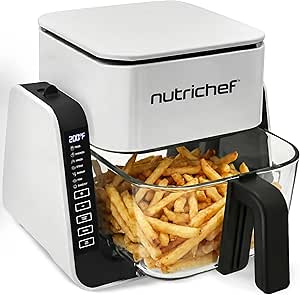 NutriChef air fryer and grill 1500W 7 in 1 4L with fast air circulation