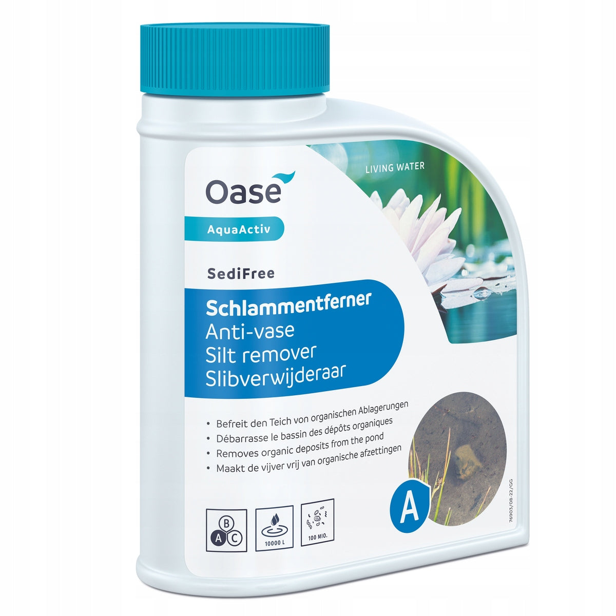 OASE AQUAACTIV SEDIFREE 500 ML - BACTERIA FOR REMOVING SLUDGE AND SLUDGE