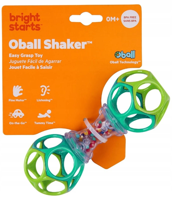 OBALL Rattle dumbbell Shaker 0m+