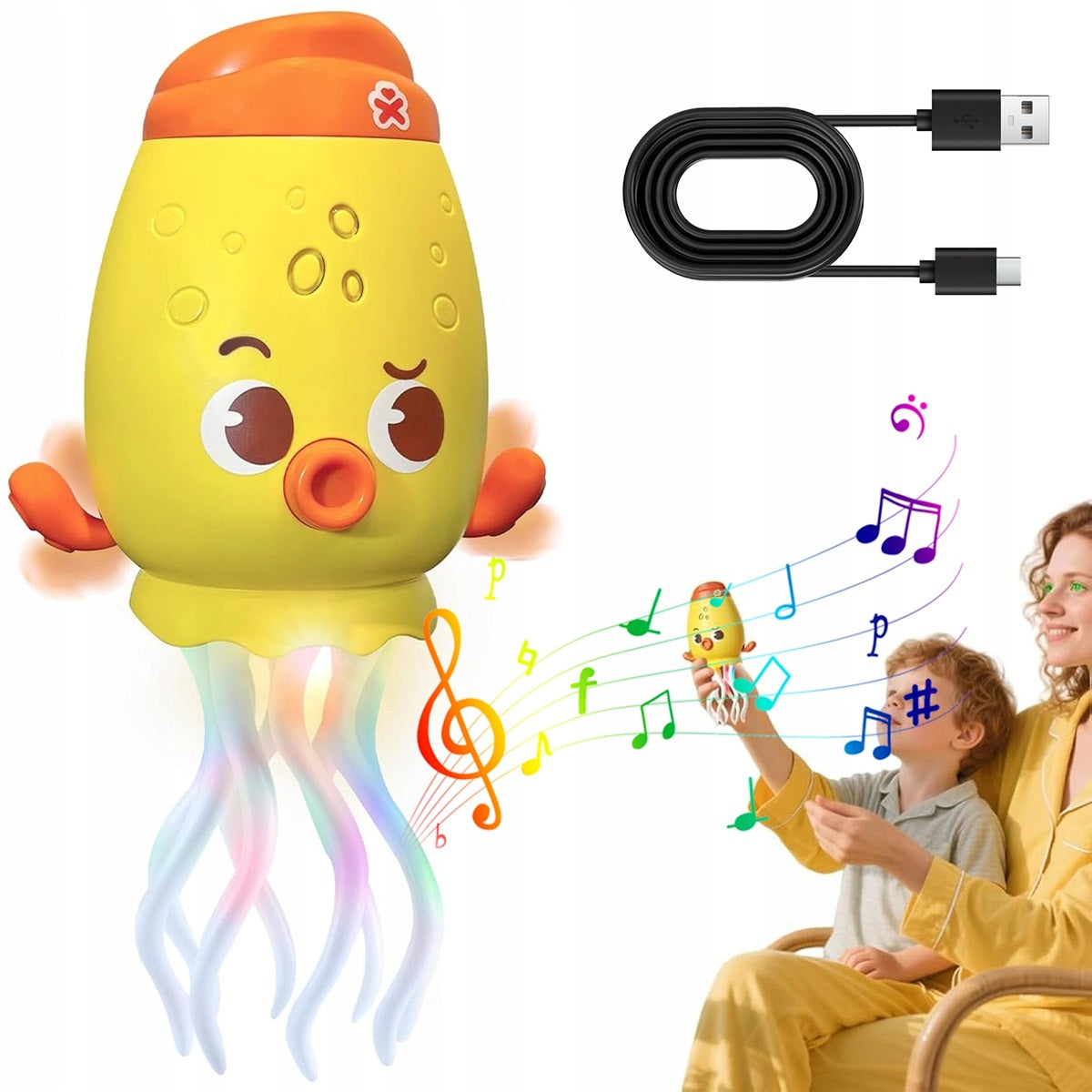 OCTOPUS WITH MUSIC AND MOTION SENSOR PERFECT BIRTHDAY GIFT Manufacturer code interaktywna tanczaca osmiornica