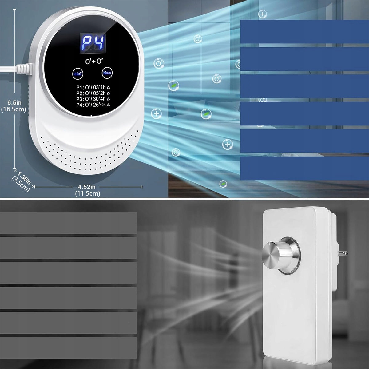 ODOR NEUTRALIZER OZONATOR MULTIFUNCTIONAL MINI AIR PURIFIER Medical device no