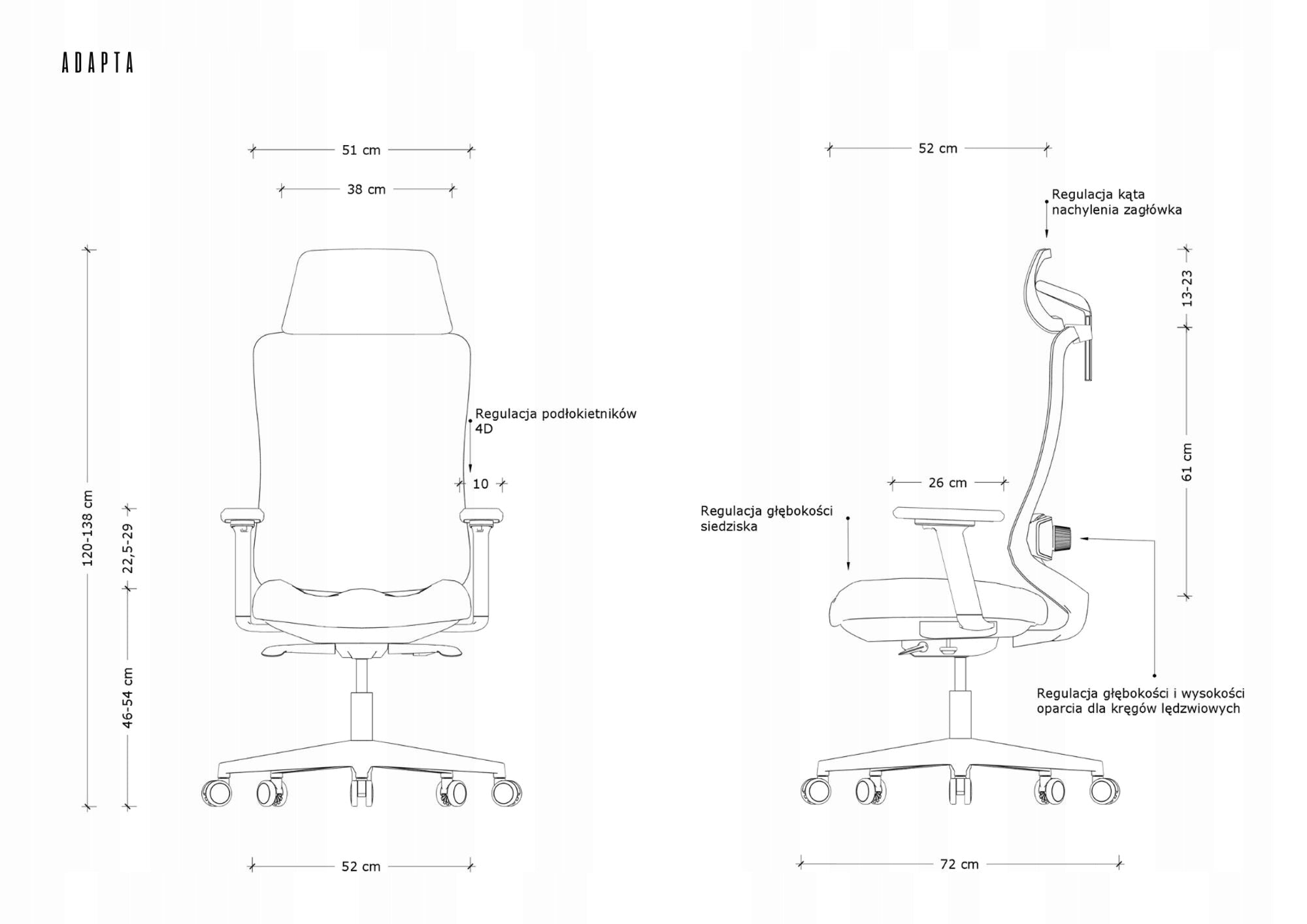 OFFICE CHAIR ERGONOMIC SWIVEL ADAPTA BLUE MESH FABRIC OFFICE Brand Unique