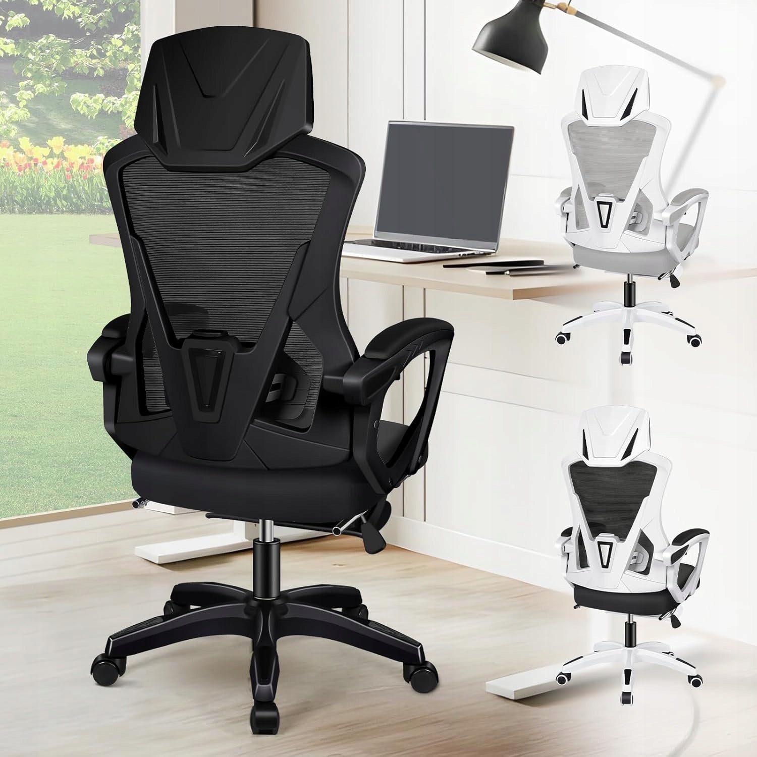 OFFICE CHAIR, ERGONOMIC, WITH FOOTREST. ALFORDSON.