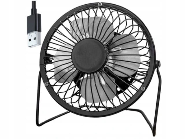 OFFICE DESK FAN USB METAL ENCLOSURE AND BLADES QUIET Brand no brand