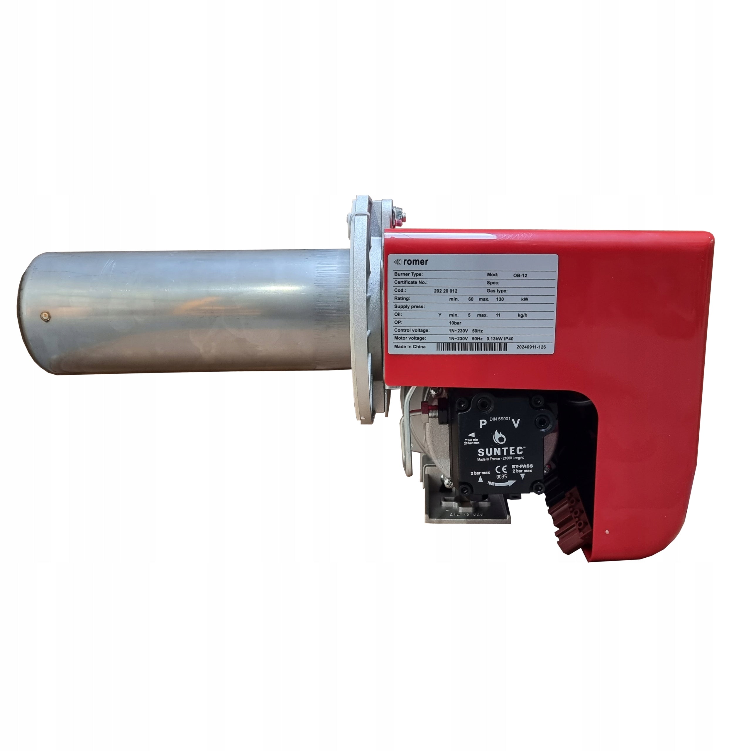 OIL BURNER OB-12 HEATER 60 – 130 KW Manufacturer code OB-12